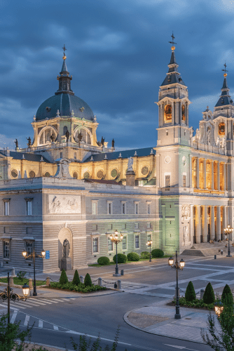 Almudena Cathedral in Madrid, Spain